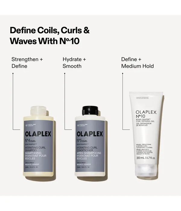 OLAPLEX N°4Curl Bond Shaper Hydrating Curl Shampoo – Nawilżający Szampon Odbudowujący do Włosów Kręconych, Falowanych i Afro 250ml