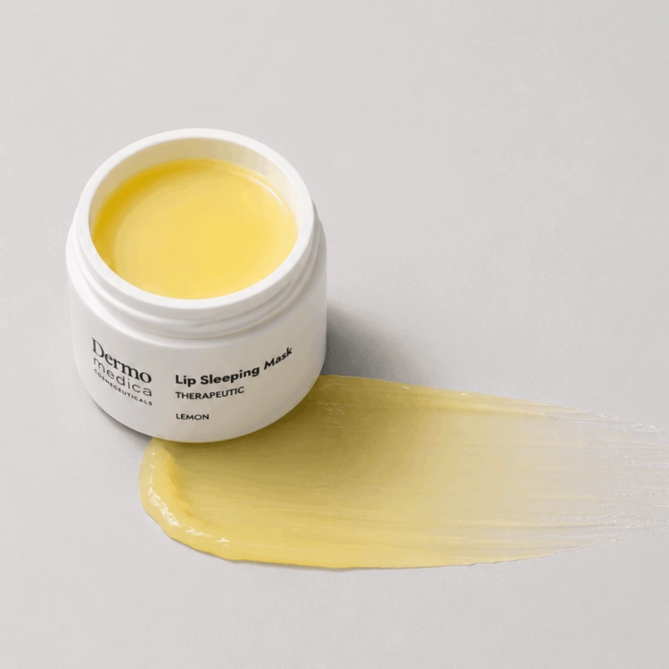 Dermomedica Lip Sleeping Mask Lemon 14g – Cytrynowa Maska do Ust na Noc, Intensywna Regeneracja