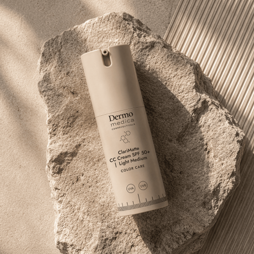 Dermomedica Clarimatte CC Cream SPF 50 Light Medium 30ml – Matujący Krem CC o Bardzo Wysokiej Fotoochronie