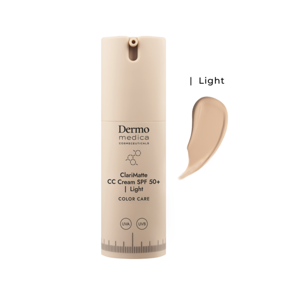 Dermomedica Clarimatte CC Cream SPF 50 Light 30ml – Matujący Krem CC o Bardzo Wysokiej Fotoochronie