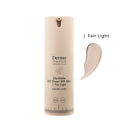 Dermomedica Clarimatte CC Cream SPF 50 Fair Light 30ml – Matujący Krem CC o Bardzo Wysokiej Fotoochronie