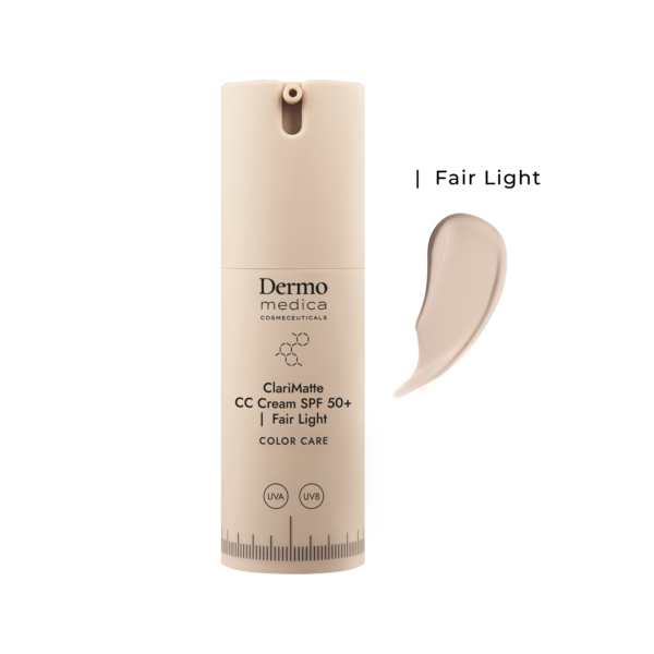 Dermomedica Clarimatte CC Cream SPF 50 Fair Light 30ml – Matujący Krem CC o Bardzo Wysokiej Fotoochronie