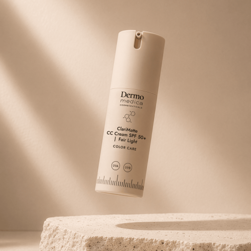 Dermomedica Clarimatte CC Cream SPF 50 Fair Light 30ml – Matujący Krem CC o Bardzo Wysokiej Fotoochronie