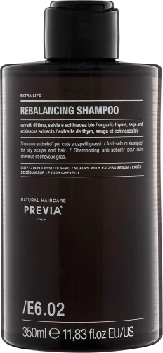 PREVIA  Extra Life E6.02 Szampon seboregulujący do tłustej skóry głowy 350ml