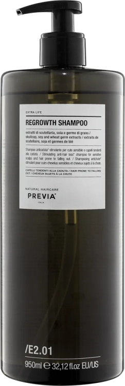 PREVIA natural haircare Extra Life E2.01 Szampon przeciw wypadaniu włosów 950ml