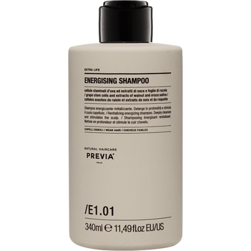 PREVIA natural haircare E1.01 Energy Szampon 340 ml