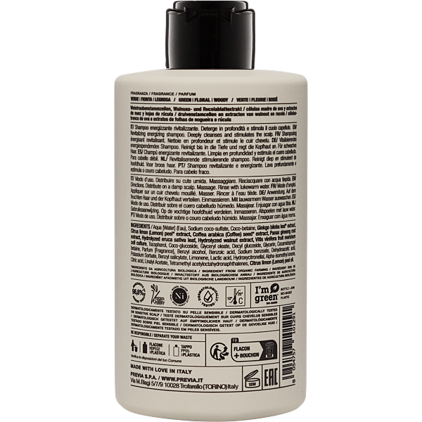 PREVIA natural haircare E1.01 Energy Szampon 340 ml