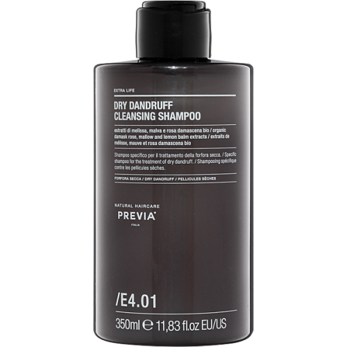 PREVIA Natural Haircare E4.01 Purifying Shampoo – Szampon oczyszczający do suchego łupieżu 350ml