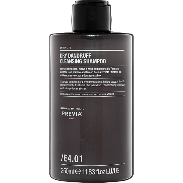 PREVIA Natural Haircare E4.01 Purifying Shampoo – Szampon oczyszczający do suchego łupieżu 350ml