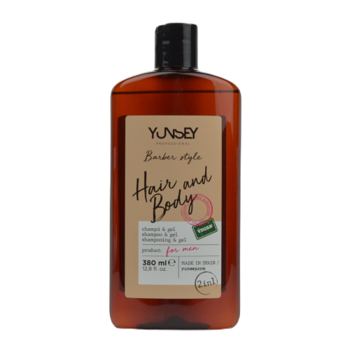 YUNSEY Men Szampon i Żel pod Prysznic 2w1 dla Mężczyzn 380ml