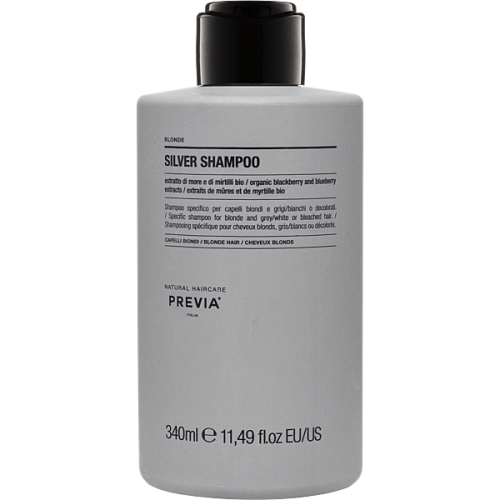 PREVIA BLONDE Silver Shampoo – szampon srebrny do włosów blond 340ml