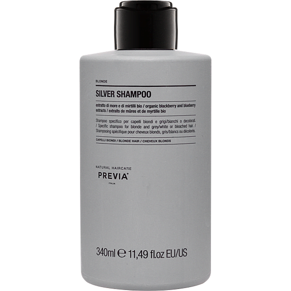 PREVIA BLONDE Silver Shampoo – szampon srebrny do włosów blond 340ml