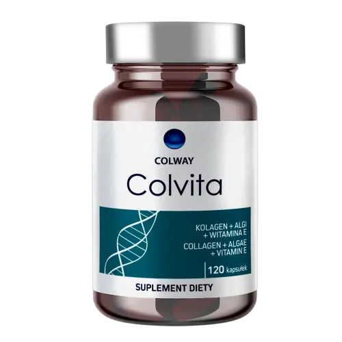 COLWAY Colvita 120 kapsułek – suplement z liofilizowanym kolagenem, algami i witaminą E