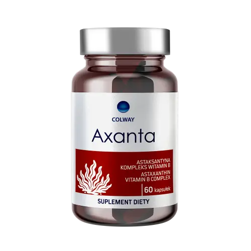 COLWAY Axanta 60 kapsułek – suplement z astaksantyną, piperyną i witaminami z grupy B