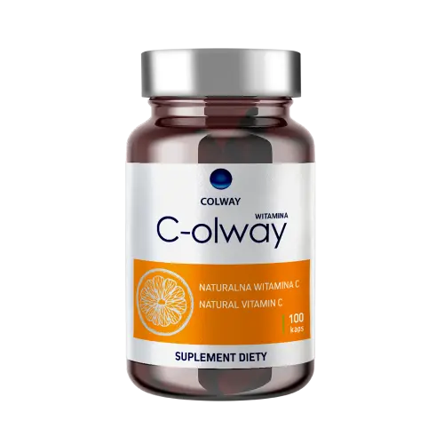 COLWAY Witamina C-olway 100 kapsułek – naturalna bioorganiczna witamina C z roślin