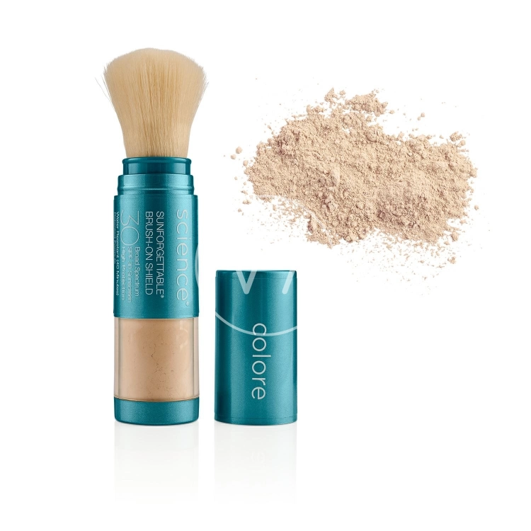 Colorescience Sunforgettable SPF 30 Medium 4,3 g – mineralny puder ochronny w pędzlu