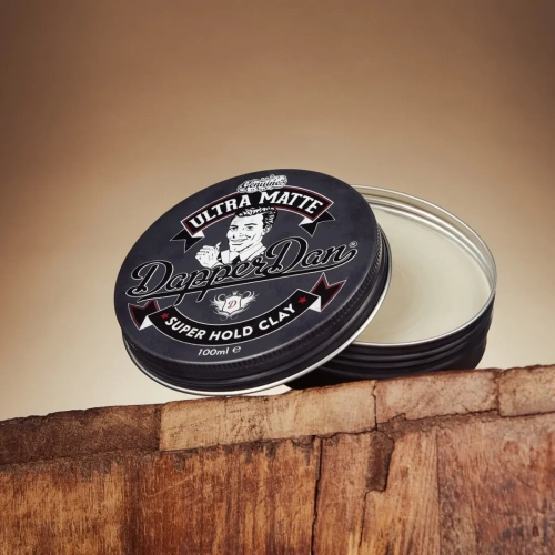 Dapper Dan Ultra Matte Super Hold Clay 100 ml – bardzo mocna matowa glinka do włosów