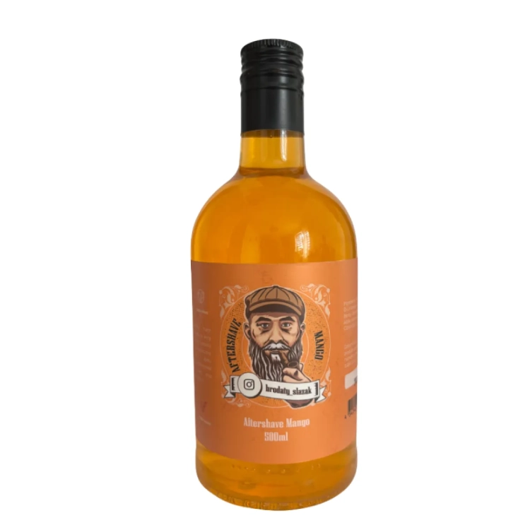Brodaty Ślązak Aftershave Mango 500 ml – profesjonalna woda po goleniu o zapachu mango