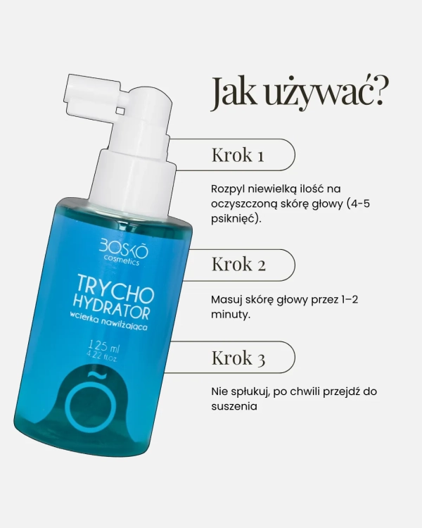 BOSKO Cosmetics Trychohydrator 125 ml – nawilżająca wcierka do skóry głowy
