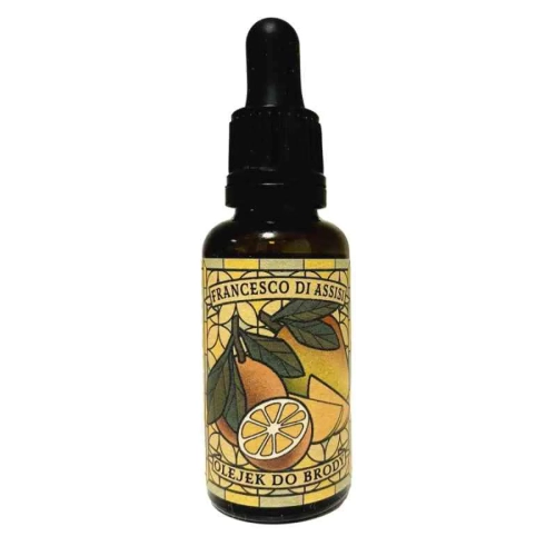 Kanclerski Francesco Di Assisi 30 ml – olejek do brody Mango i Pomarańcza