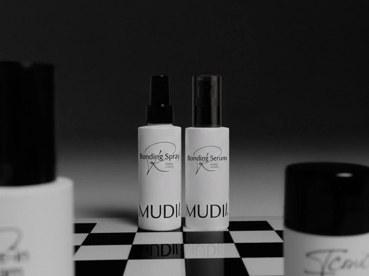 MUDII Repair Bonding System 2 × 125 ml – dwustopniowa kuracja regenerująca do włosów zniszczonych