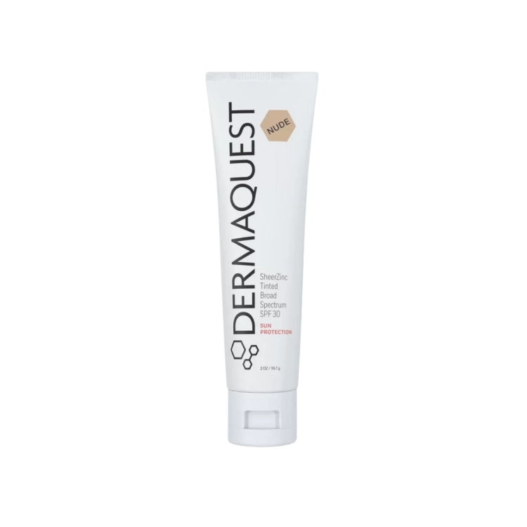 DermaQuest SheerZinc Tinted Broad Spectrum SPF30 Nude 56,7 g – mineralny krem BB z cynkiem
