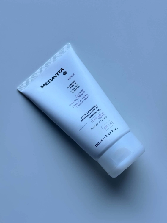 Medavita Velour Szampon do Wrażliwej Skóry Głowy 150 ml – kojący pH 5,5