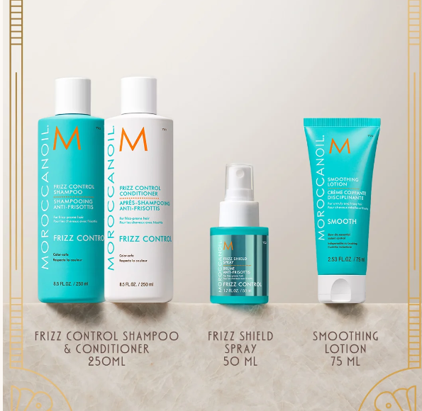Moroccanoil Świąteczny Zestaw Wygładzający Frizz Control Holiday Set – do włosów puszących się