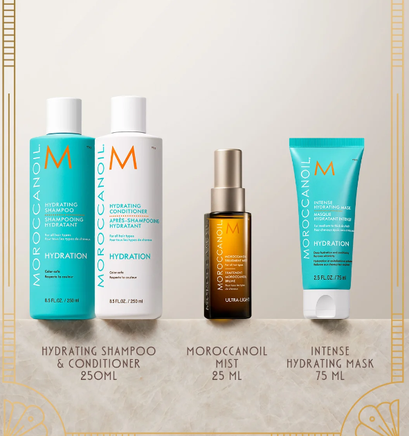Moroccanoil Świąteczny Zestaw Nawilżający Hydrating Holiday Set – do włosów suchych i odwodnionych