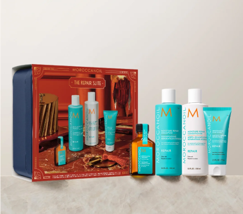 Moroccanoil Świąteczny Zestaw Regenerujący Moisture Repair Holiday Set – do włosów zniszczonych i osłabionych