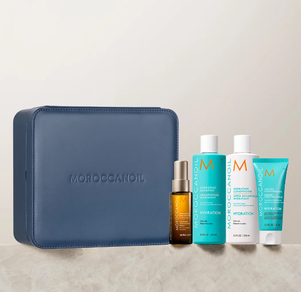Moroccanoil Świąteczny Zestaw Regenerujący Moisture Repair Holiday Set – do włosów zniszczonych i osłabionych