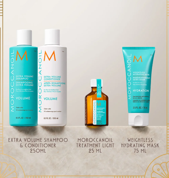 Moroccanoil Świąteczny Zestaw Zwiększający Objętość Extra Volume Holiday Set – do włosów cienkich