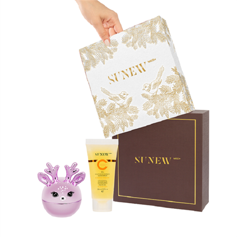 SunewMed+ White Christmas Set Small 2025 – świąteczny zestaw do pielęgnacji twarzy i ust