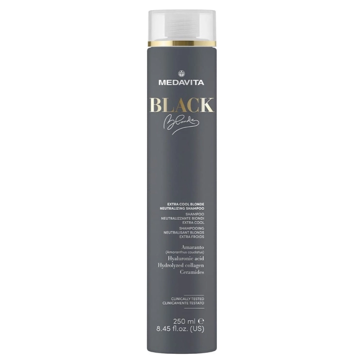 Medavita Black Blondie Extra Cool Blonde Neutralizing Shampoo 250 ml – szampon neutralizujący żółte refleksy do włosów blond