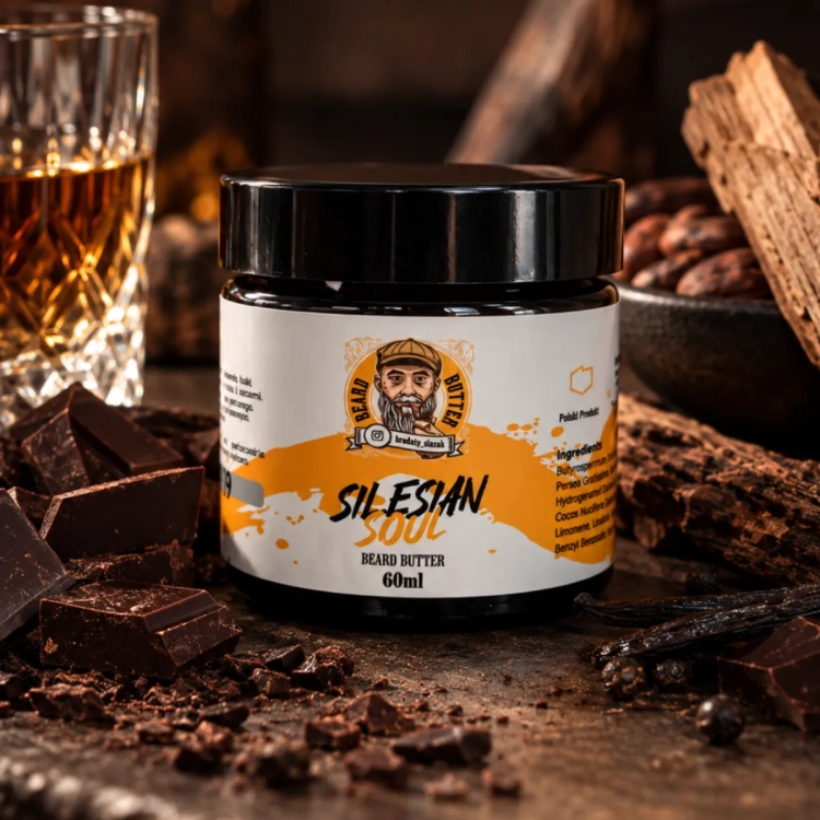 Brodaty Ślązak Beard Butter Silesian Soul 60 ml – masło do brody, odżywienie, nawilżenie i zmiękczenie zarostu