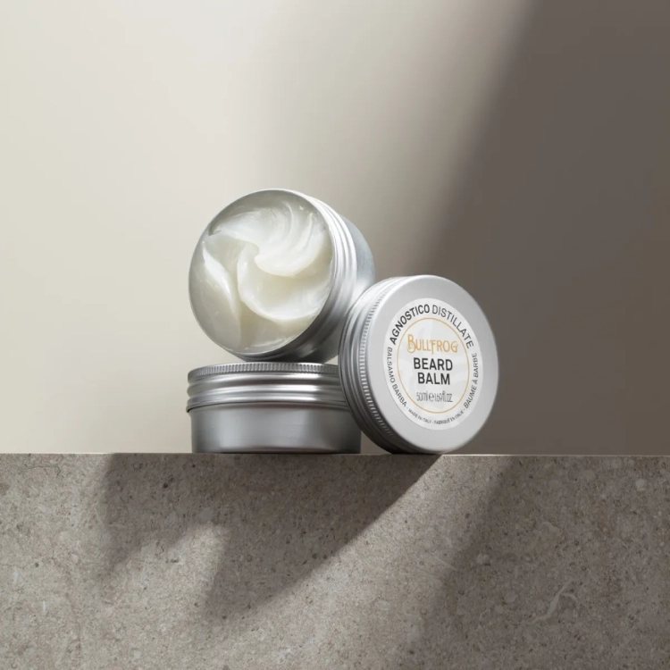 Bullfrog Agnostico Distillate Beard Balm – Odżywczy Balsam do Brody z Masłem Shea i Olejem Arganowym 50 ml