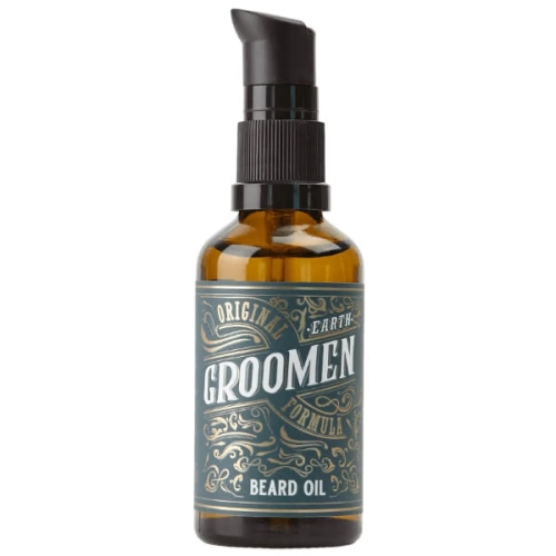 Groomen Earth – Naturalny olejek do brody z jojobą i olejem migdałowym 50 ml