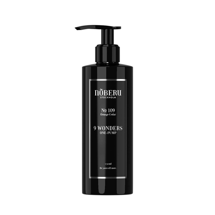 Noberu 9 Wonders One-Pump Orange Cedar 150 ml – Termoochronny krem do włosów bez spłukiwania, wygładzenie i ochrona do 210°C