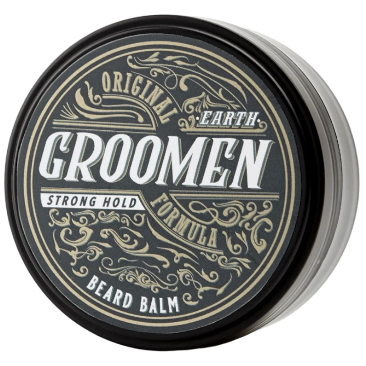 Groomen Strong Hold Earth 50 g – mocny balsam do brody z woskiem karnauba i masłem shea | Mocne utrwalenie i pielęgnacja zarostu