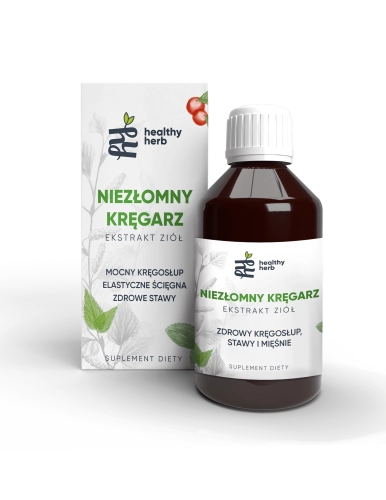 Healthy Herb Niezłomny Kręgarz 250 ml – zioła na kręgosłup i stawy z pokrzywą skrzypem brzozą i jarzębiną