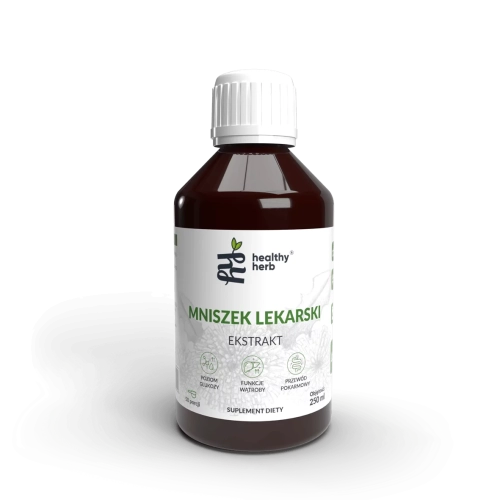 Healthy Herb Mniszek Lekarski 250 ml – ekstrakt z korzenia 4:1 z sokiem malinowym NFC 1000 mg
